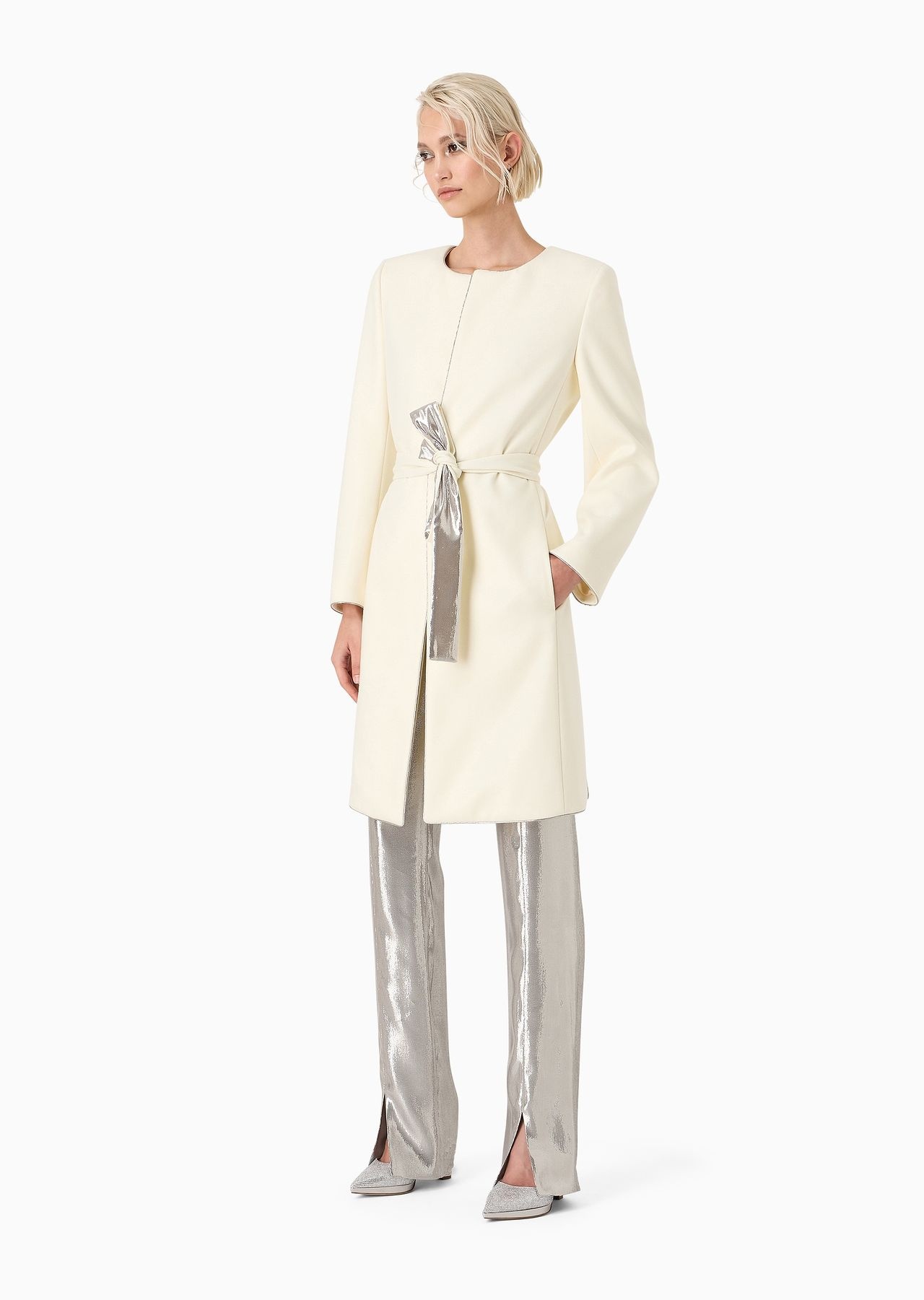 Belted wool coat - 2