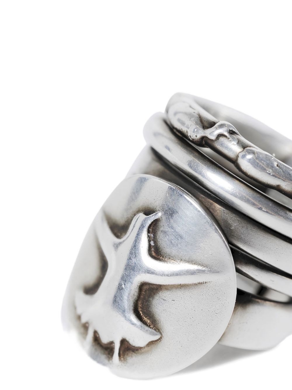 Mossa Flying Bird stacked ring - 3