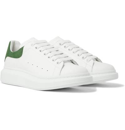 Alexander McQueen Exaggerated-Sole Leather Sneakers outlook