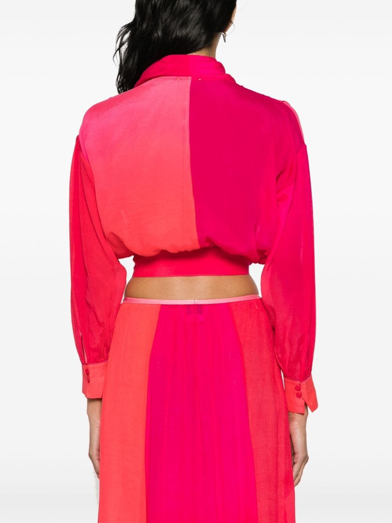 tie-fastening silk blouse 4