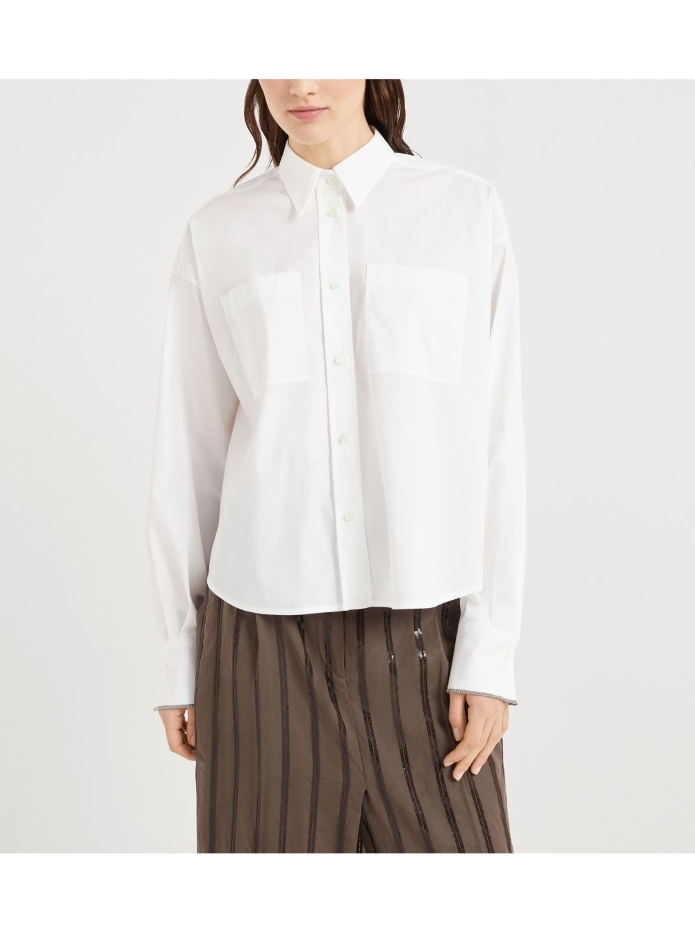 Monili-trim shirt - 3