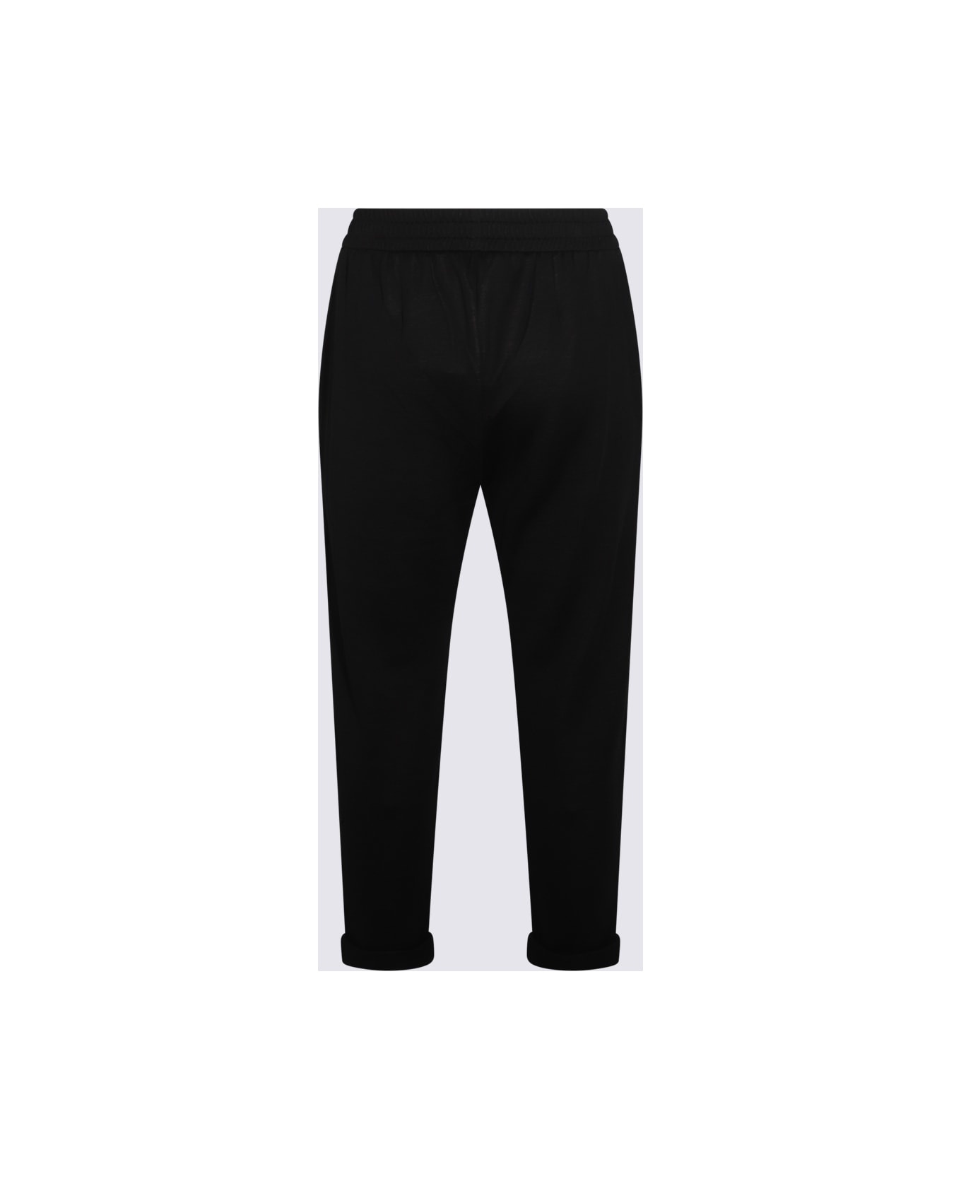 Black Cotton Pants - 2