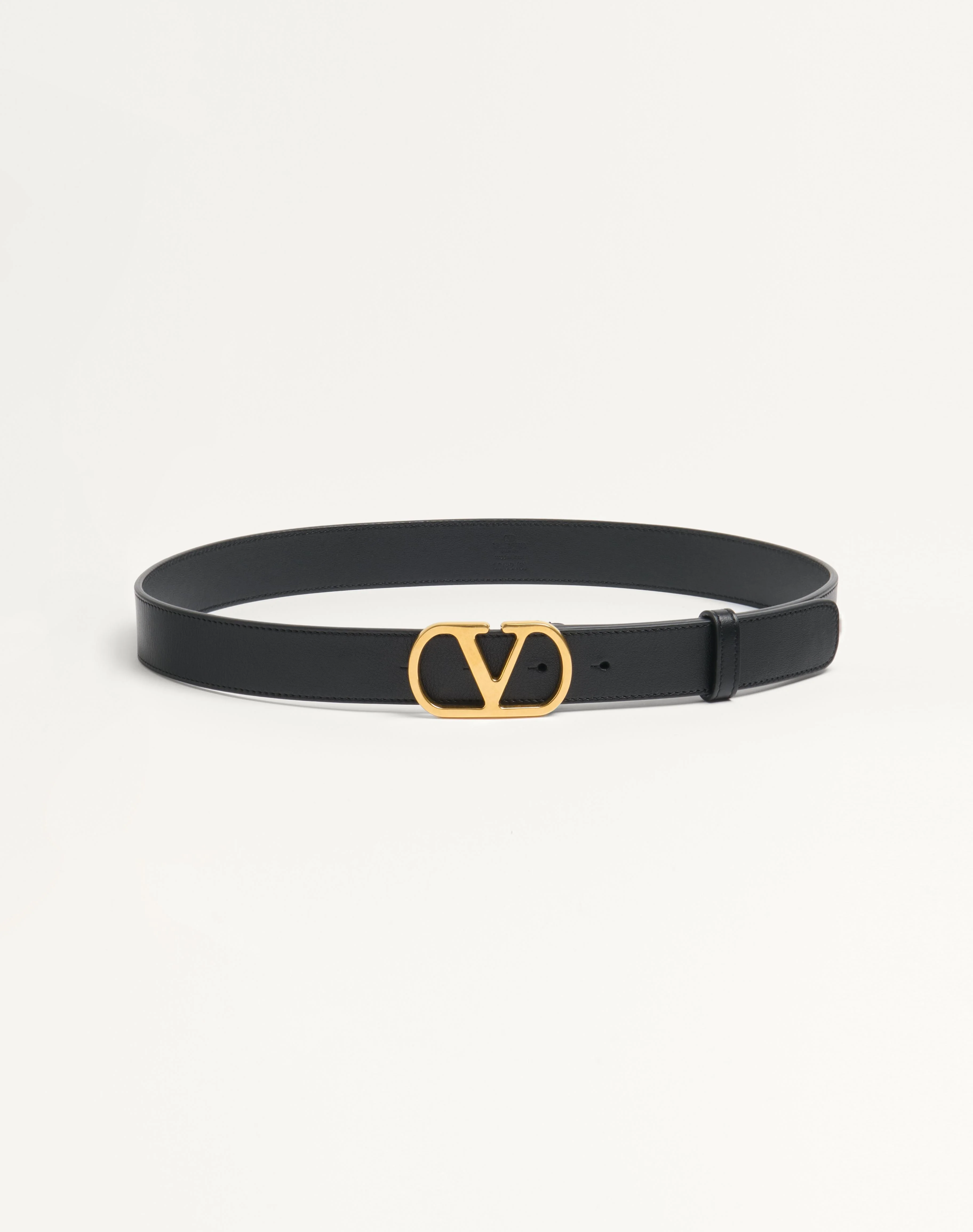 VLOGO SIGNATURE BELT IN SHINY CALFSKIN 30 MM - 1