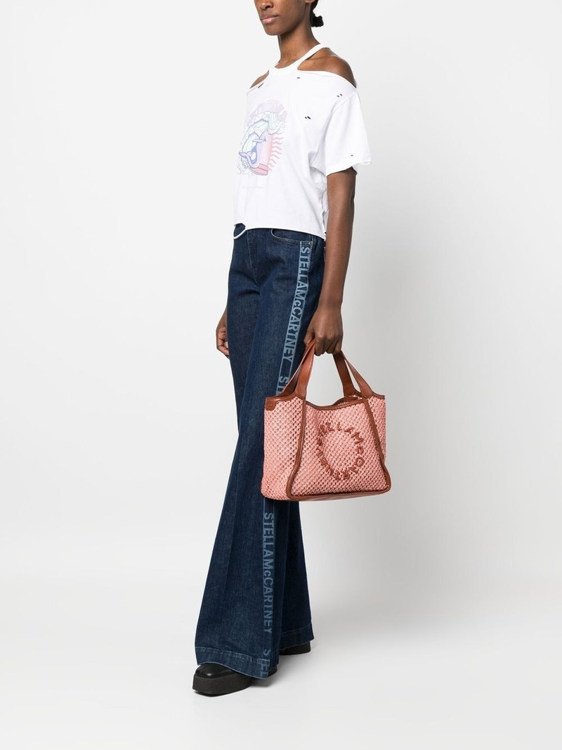 Stella McCartney Stella Logo embroidered tote bag outlook