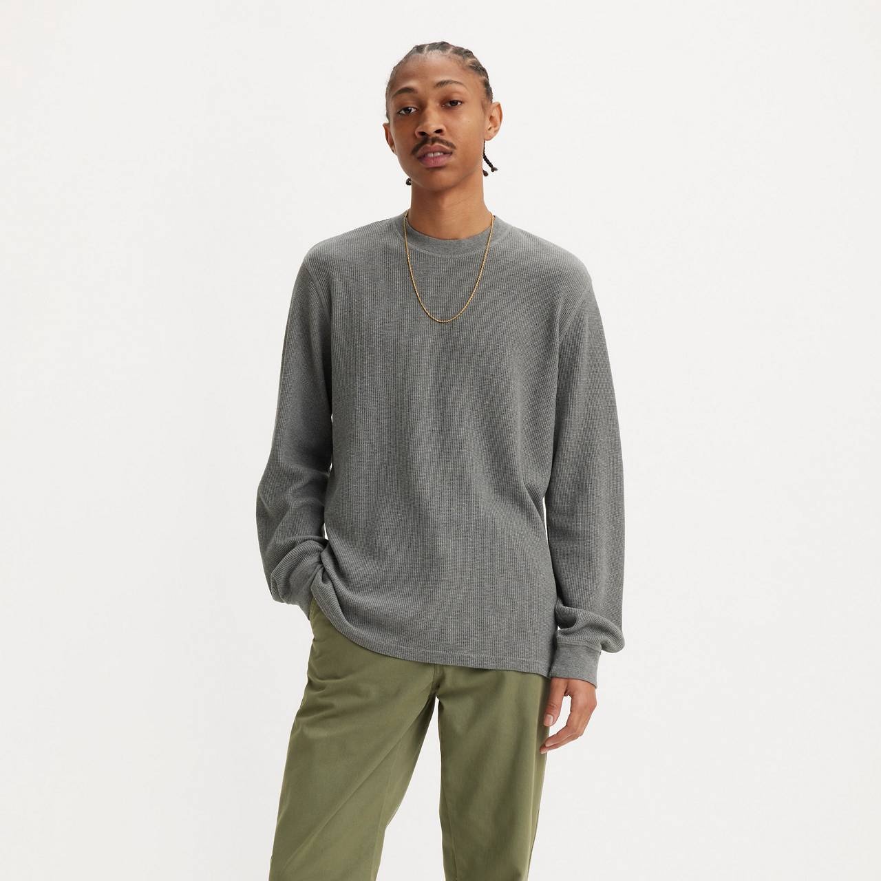 LONG SLEEVE STANDARD FIT THERMAL SHIRT - 2