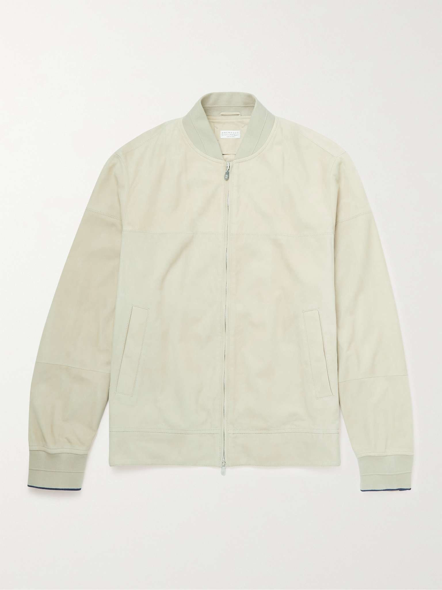 Suede Bomber Jacket - 1