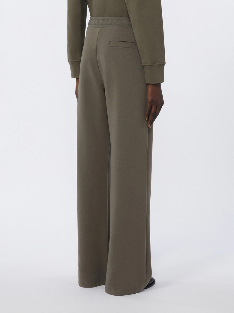 BALI Wide-fit jersey trousers - KAKI 4