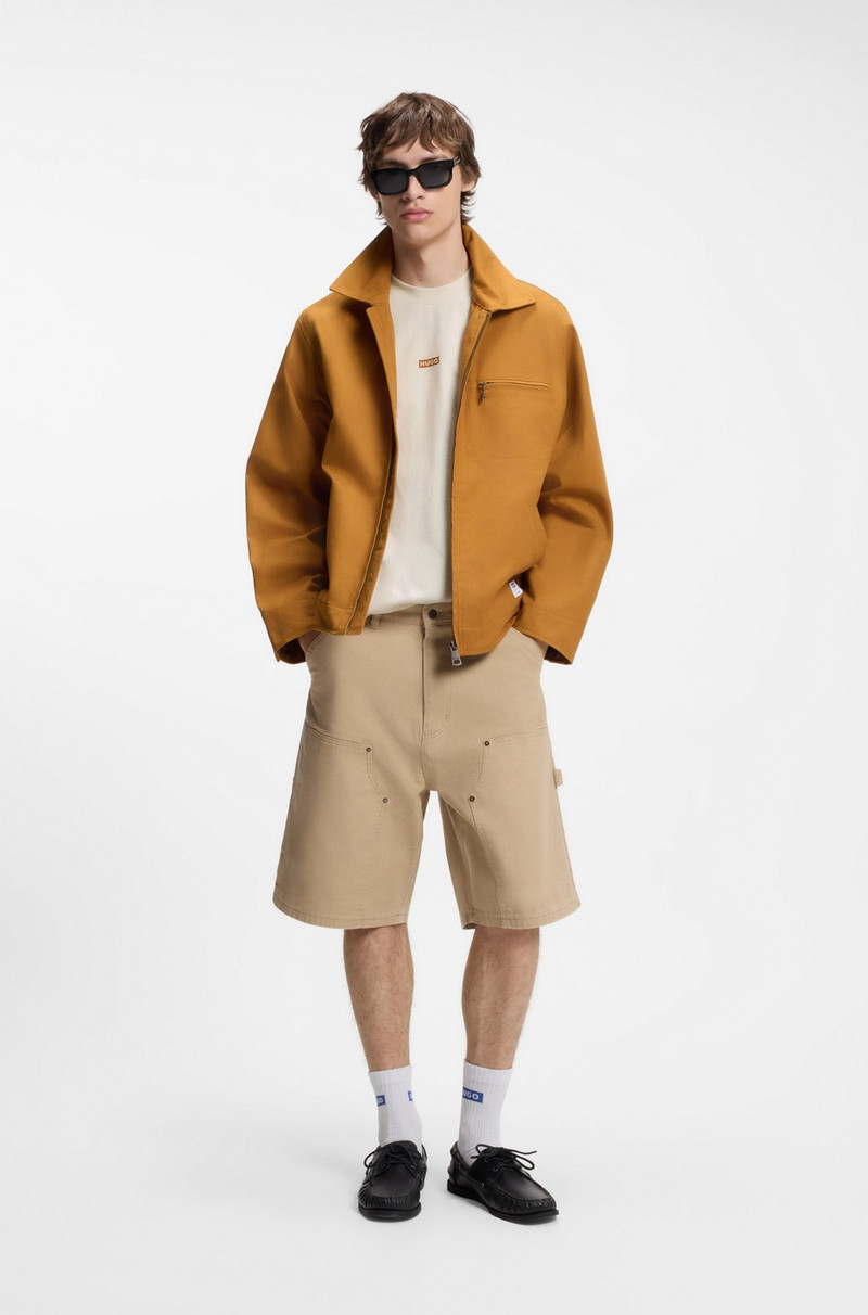 HUGO LOGO-PRINT T-SHIRT IN COTTON JERSEY outlook
