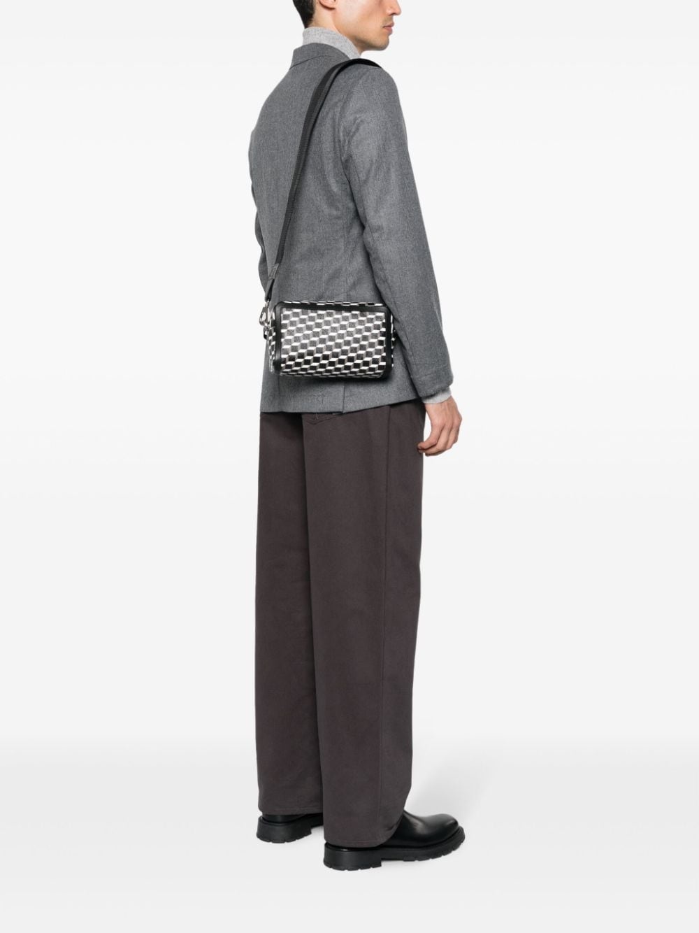 Cube Box leather shoulder bag - 2