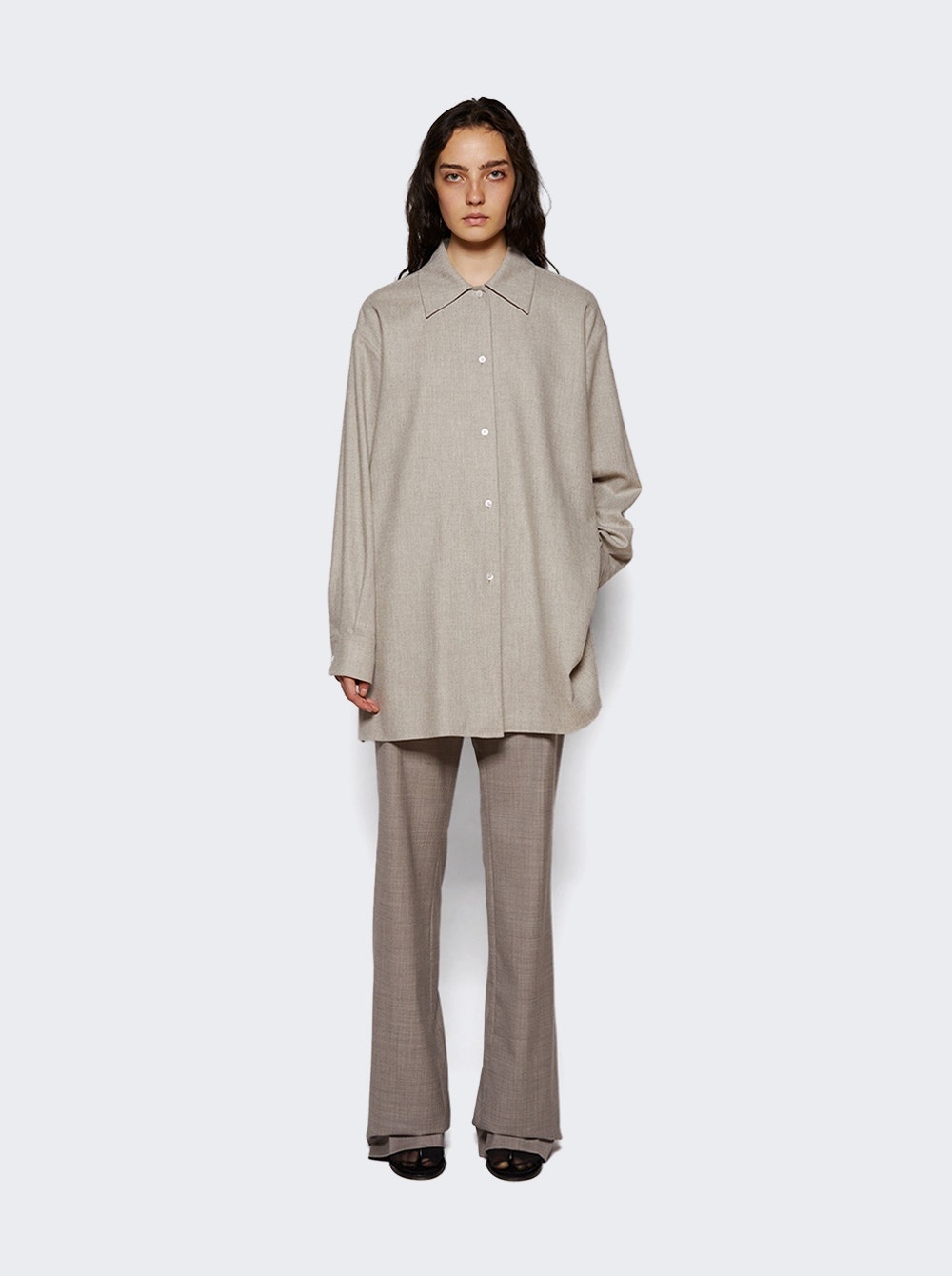 Komako Shirt Light Pebble - 2