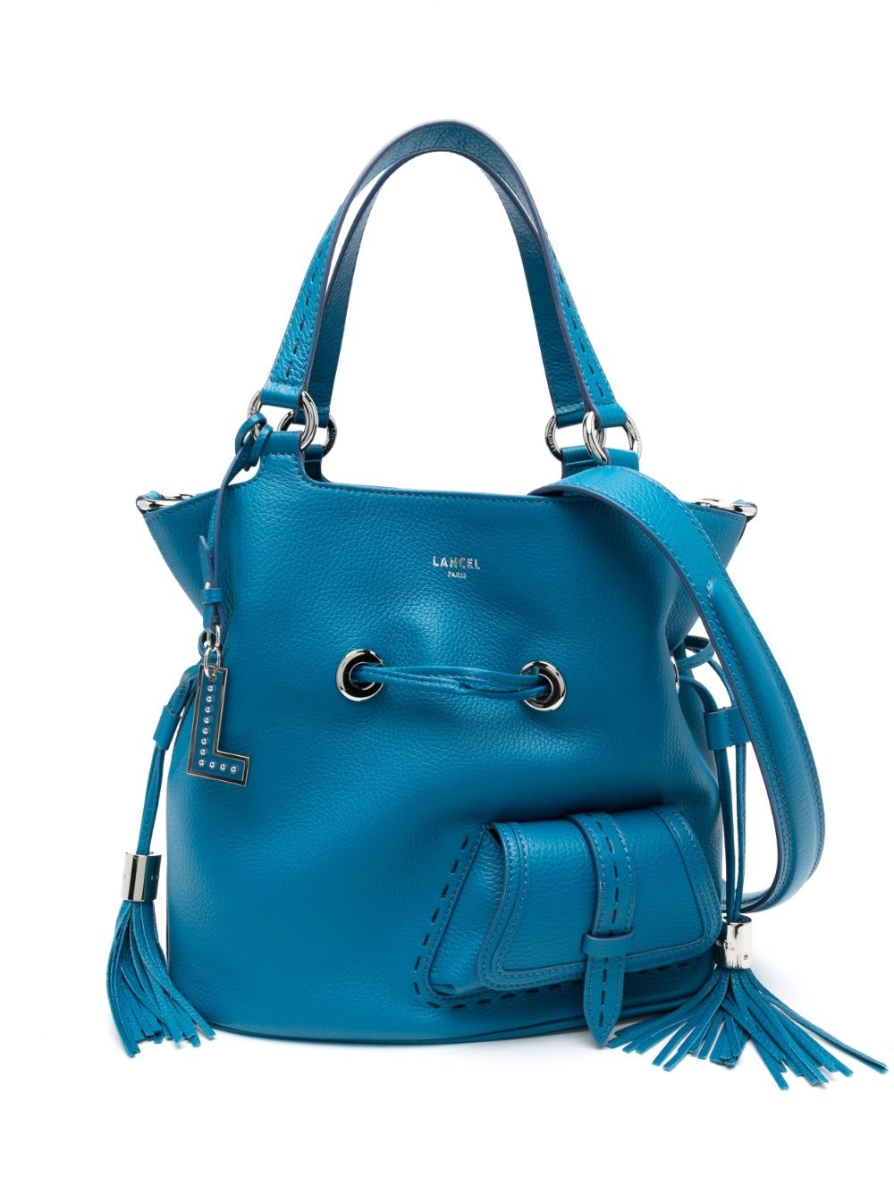 Lancel small Ninon de Lancel leather flap bag - Blue