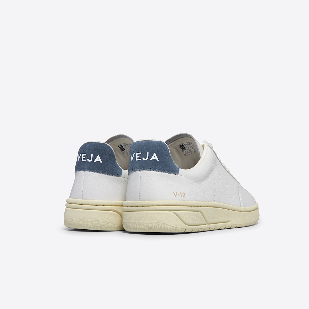 V-12 STITCH LEATHER WHITE CALIFORNIA - 3