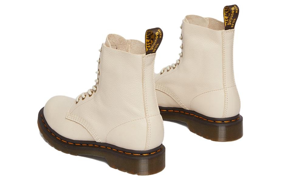 Dr Martens★1460 PASCAL VIRGINIA★PARCHMENT BEIGE Dr. Martens 1460 Parchment Beige Milled Nubuck WP – Baggins