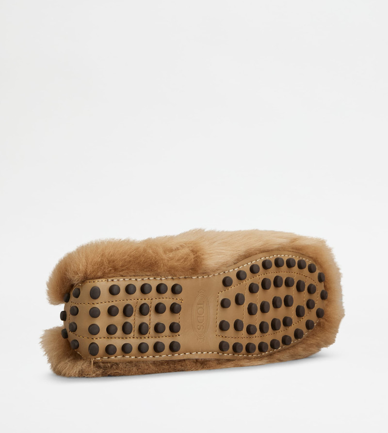 GOMMINO LOAFERS IN FUR - BEIGE 4