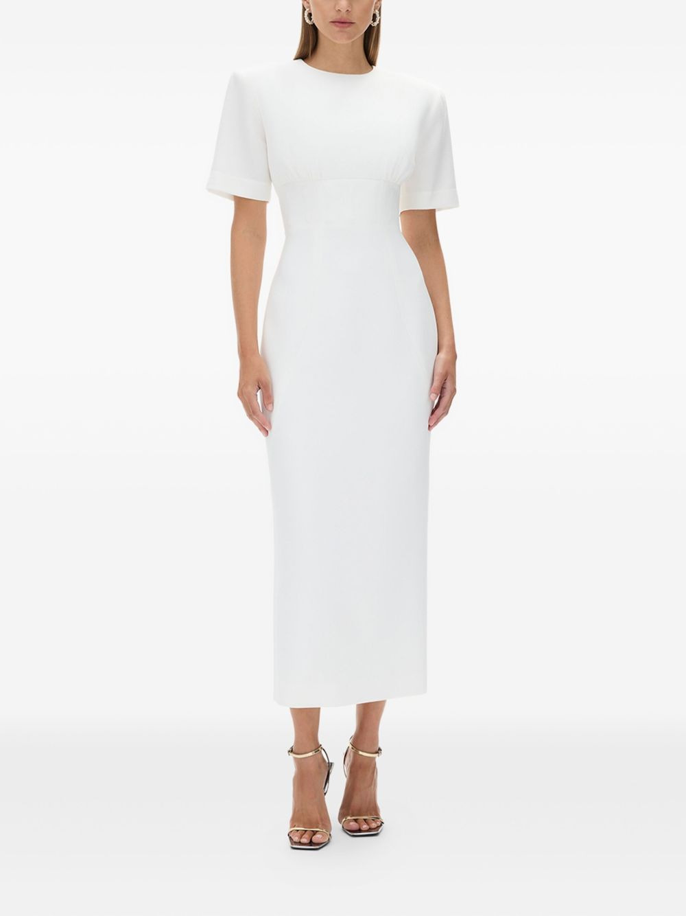 Dover short-sleeves midi dress - 2