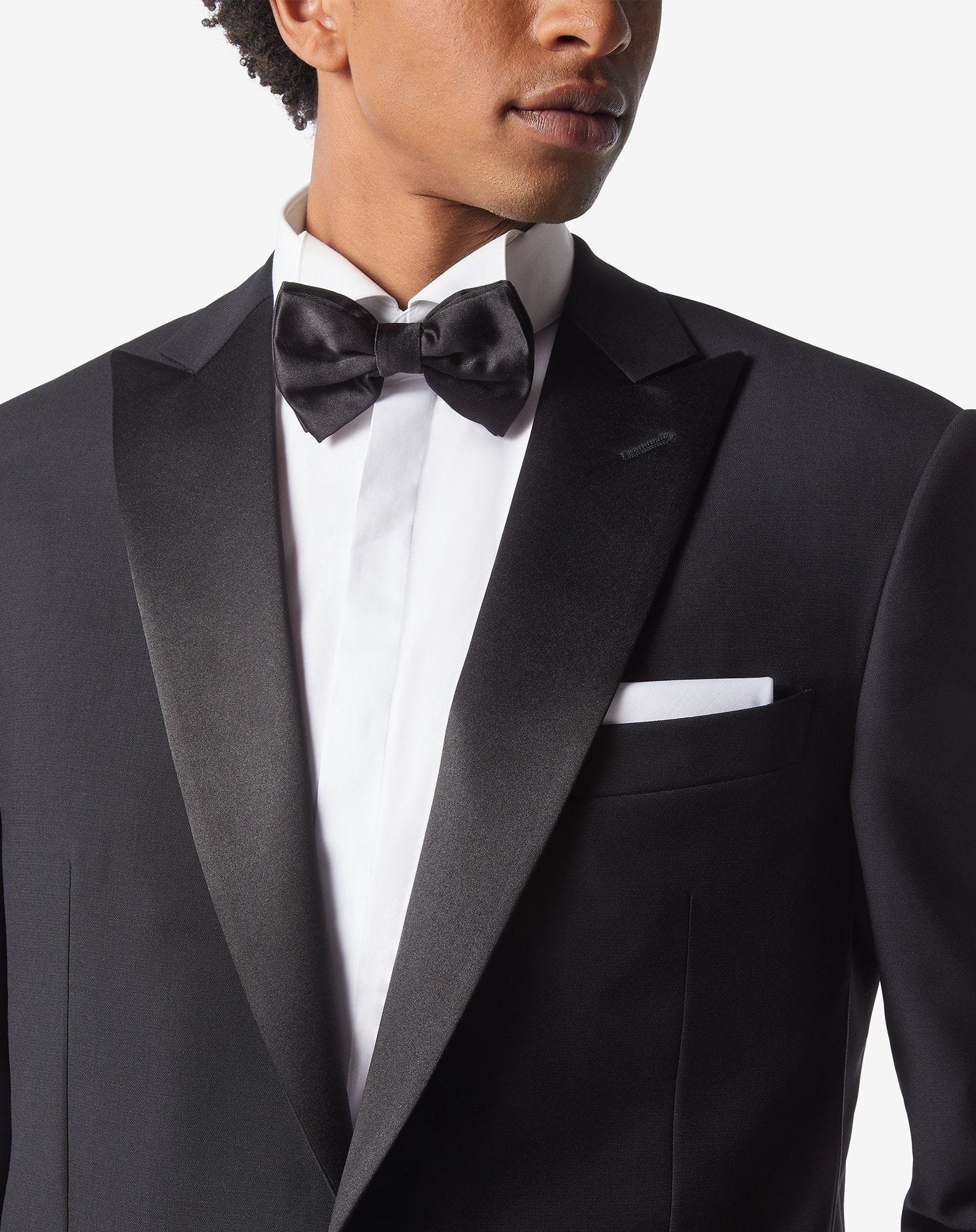 Black pure wool smoking suit - 3