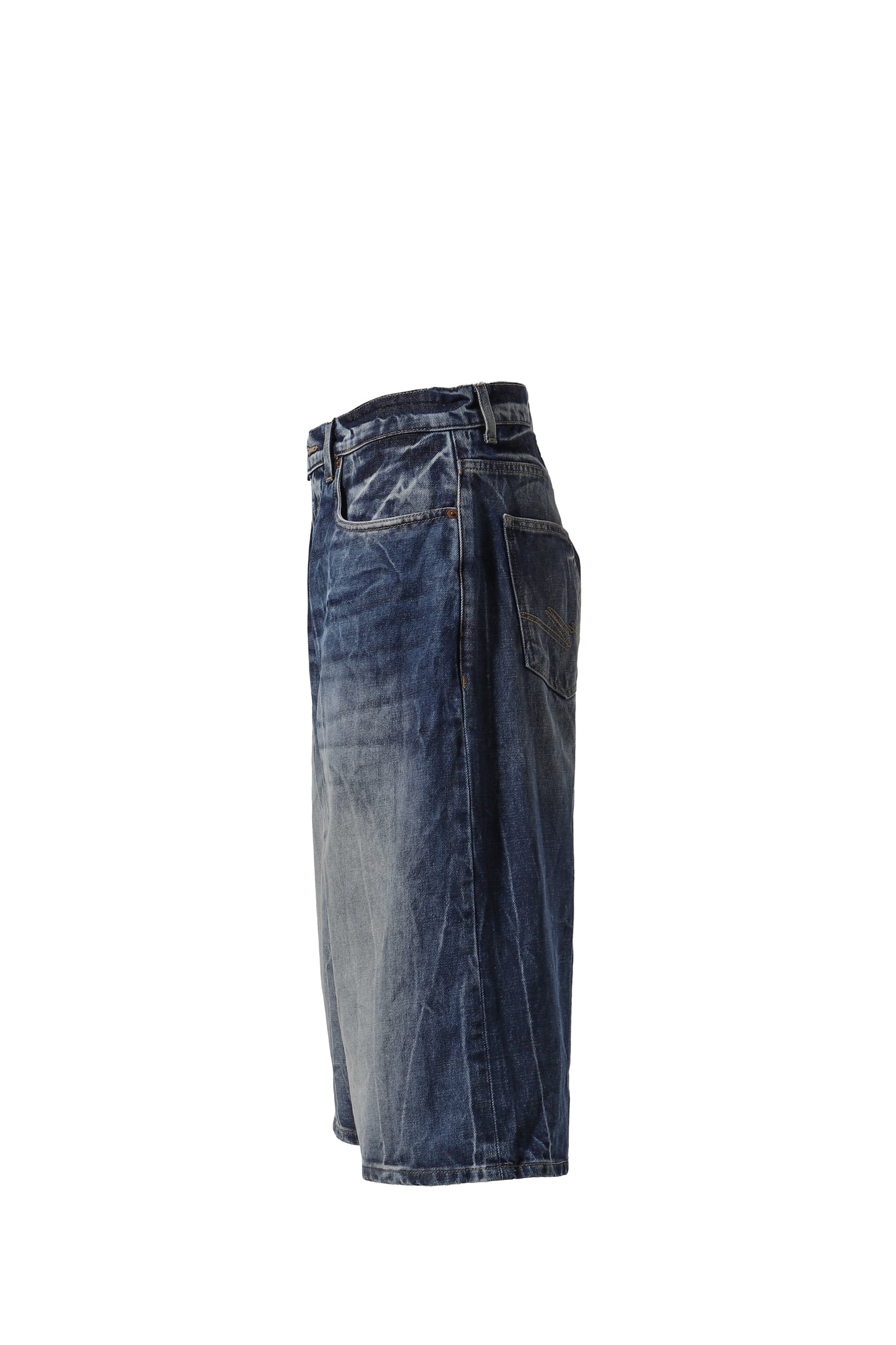 ZIP JEAN SHORT / BLU ACID BLU - 3