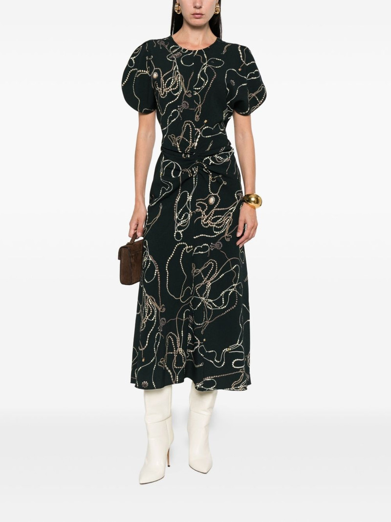 Victoria Beckham printed midi dress outlook