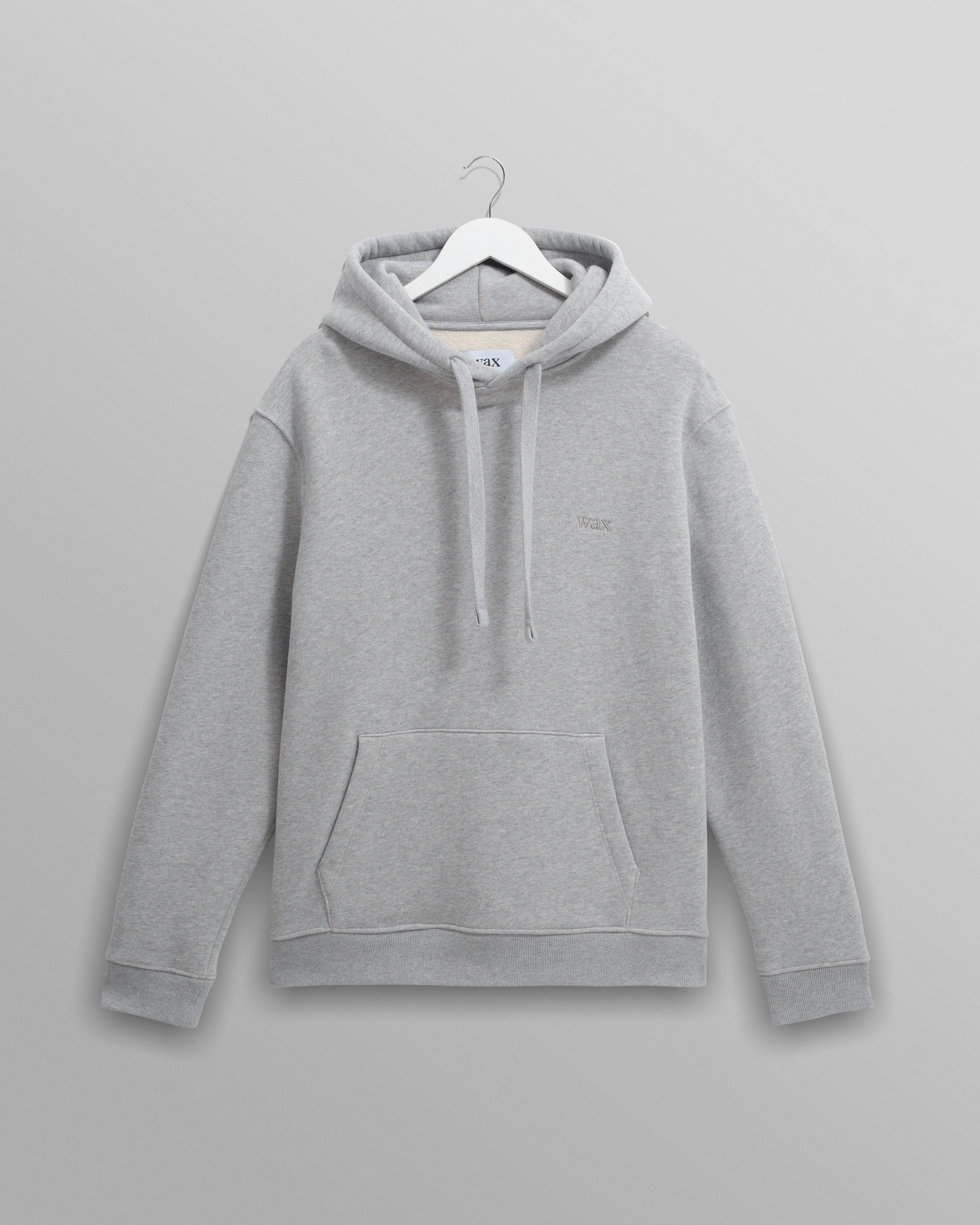 Hoxton - Heather Grey Brushed Organic Cotton Hoodie - 1