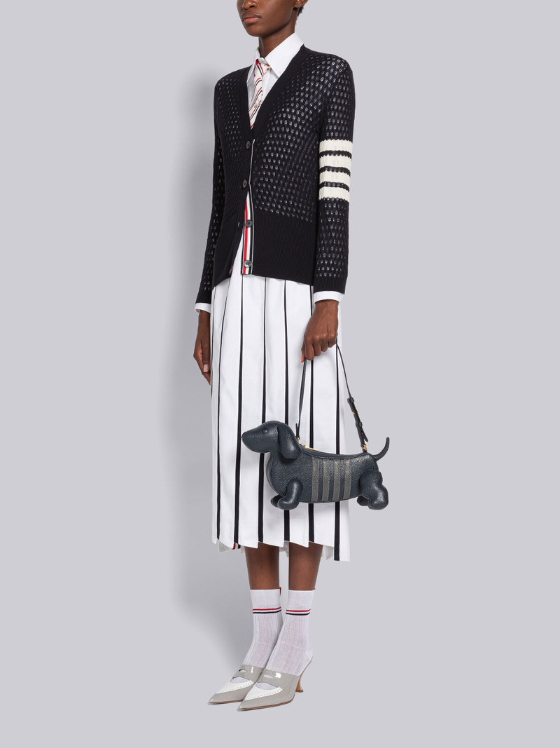 Pebble Grain 4-Bar Hector Baguette Bag 6