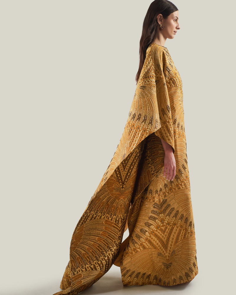 Iman Royale Kaftan in Amber 7