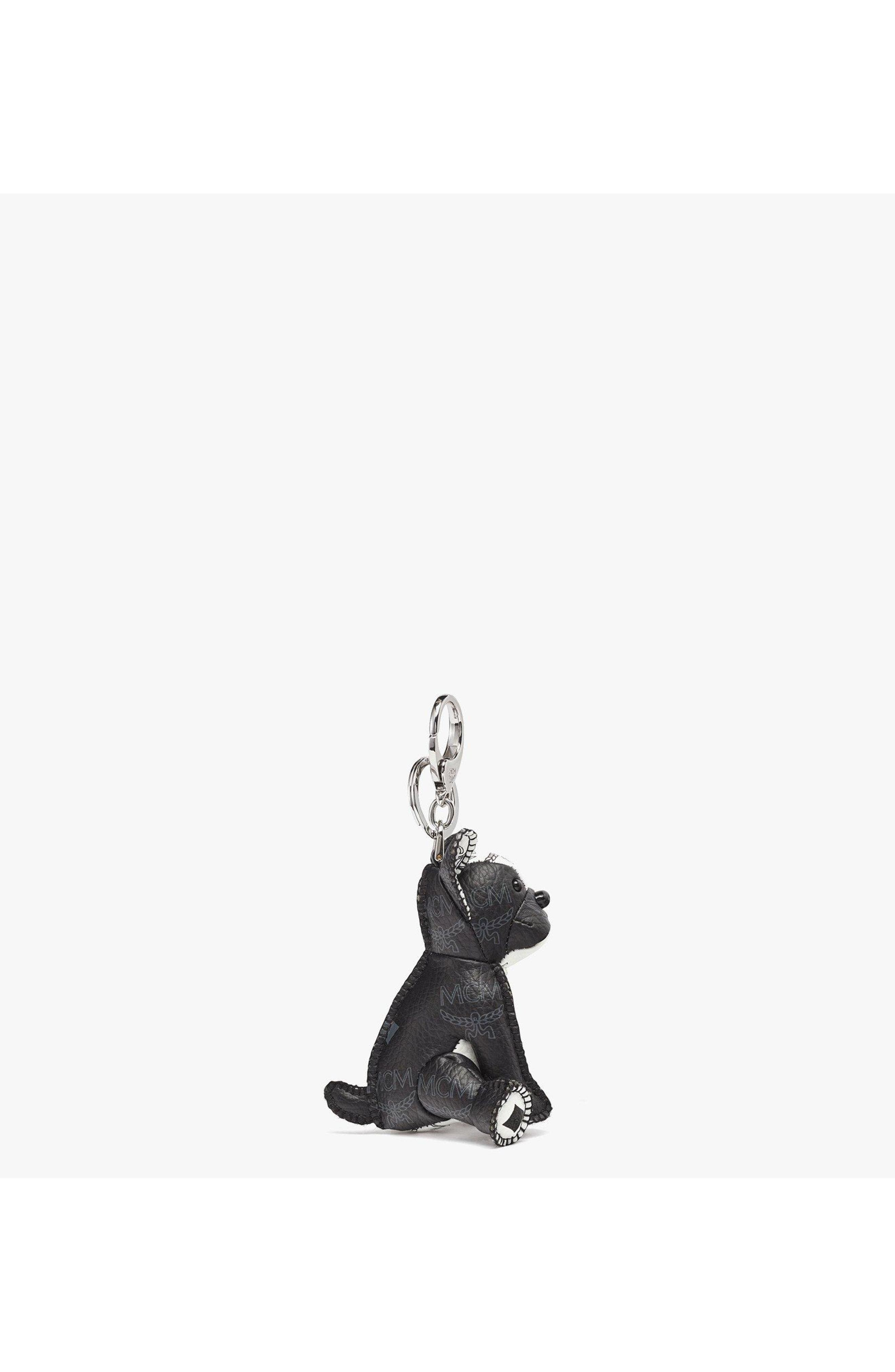 MCM Aren French Bulldog Charm in Visetos in White at Nordstrom - 2
