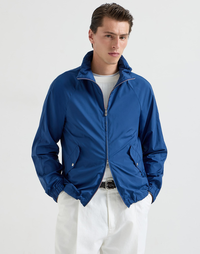 Lightweight nylon unlined outerwear jacket with hood 2