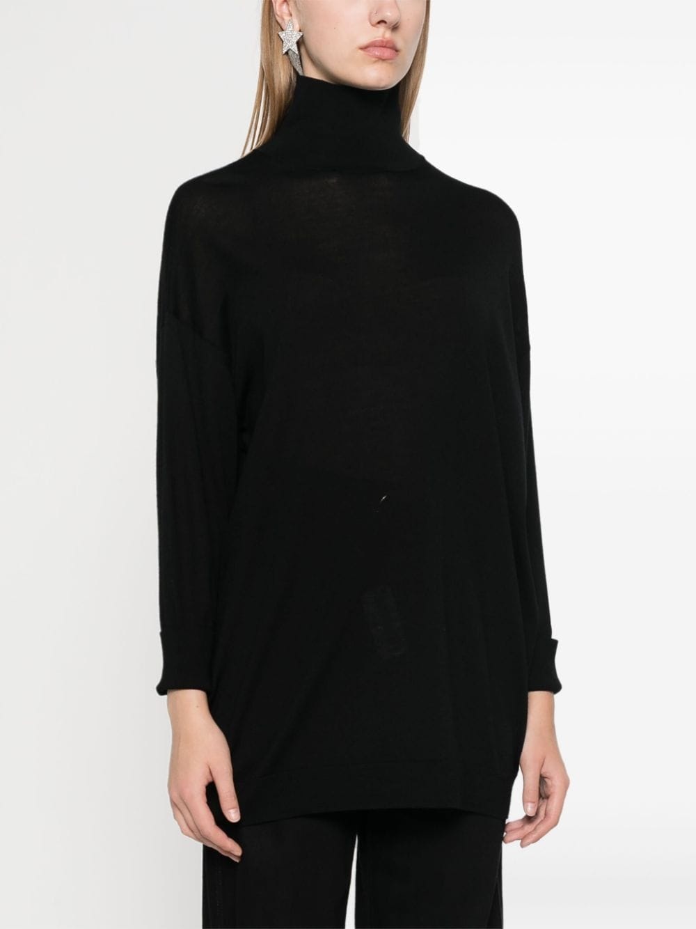 merino wool roll-neck jumper - 3