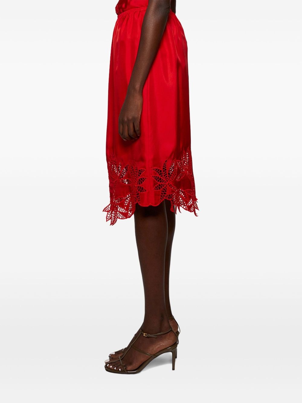 Coverley lace-embroidered midi skirt - 3