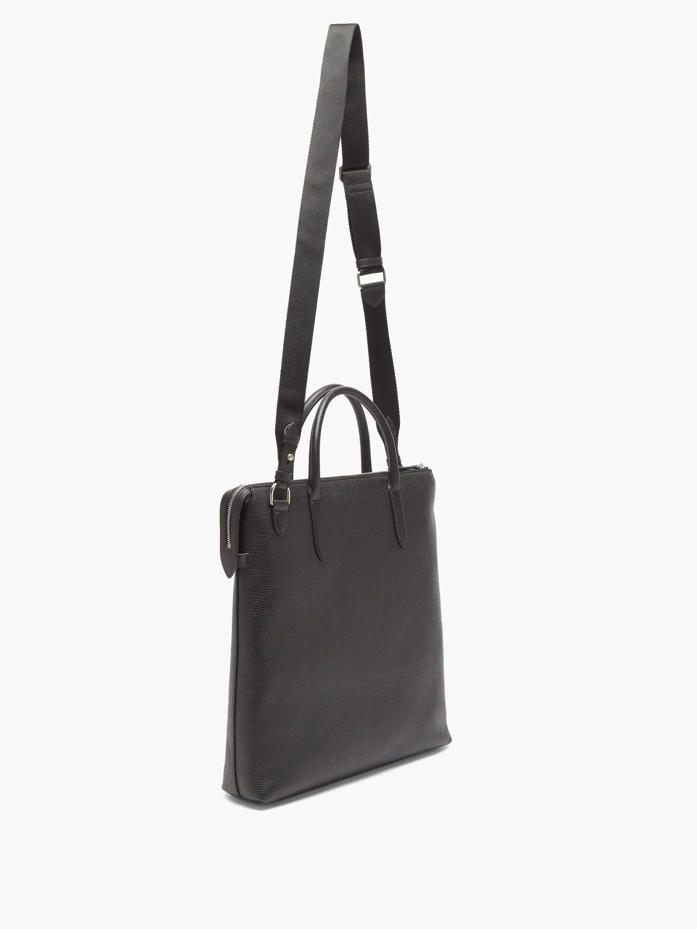 Ludlow grained-leather tote bag - 4