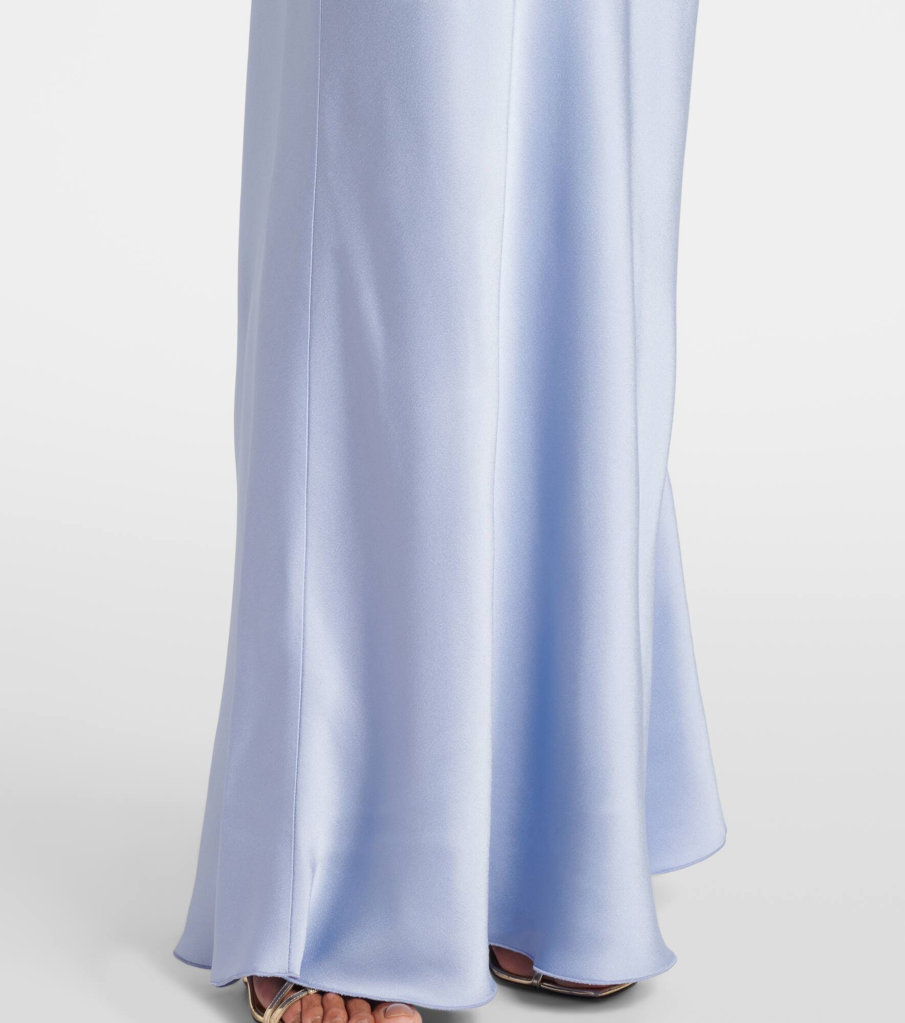 Cutout satin gown - 5