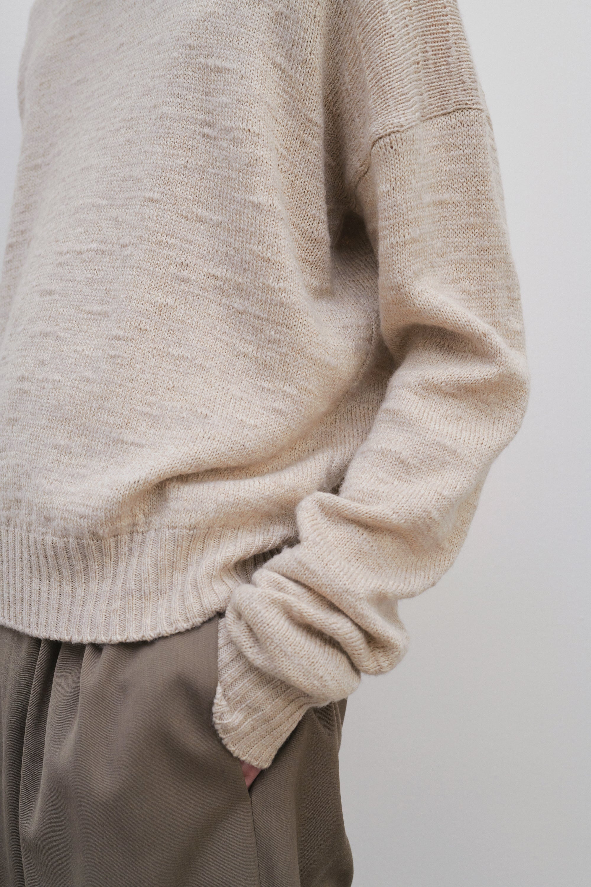 Gary Top in Virgin Wool and Linen - 6