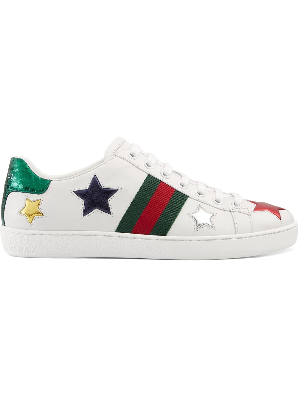 white Ace low-top leather sneakers - 1