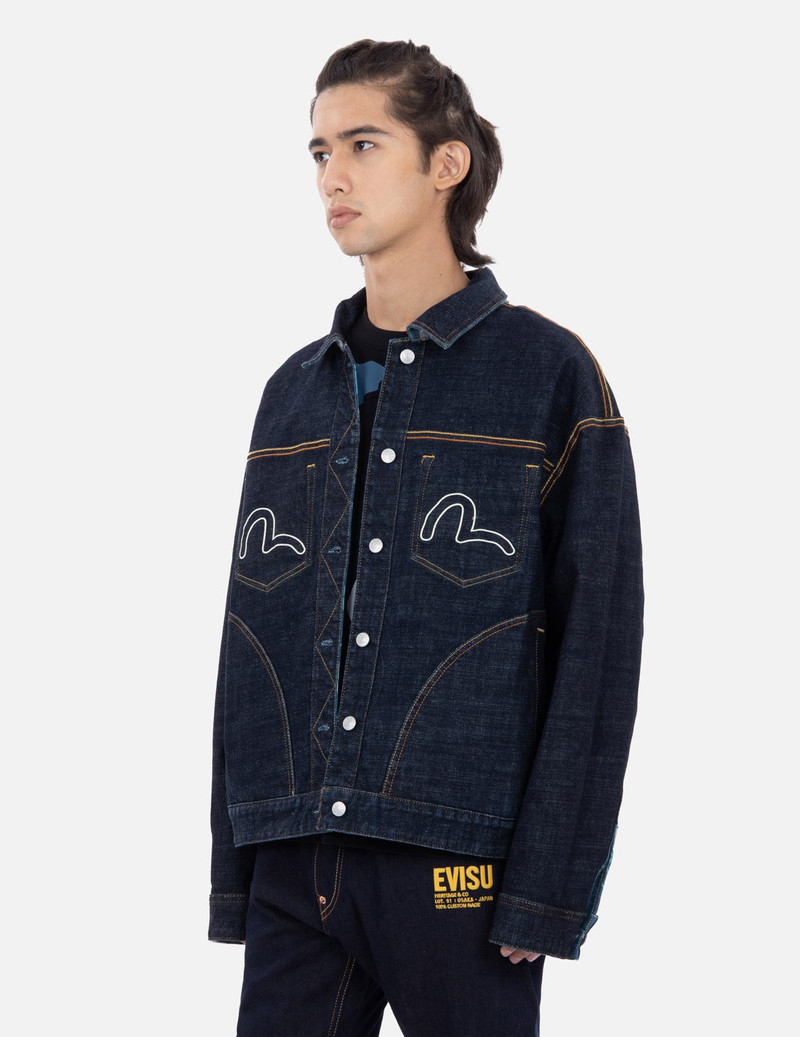 Allover Camouflage-Pattern Reversible Denim Jacket 11