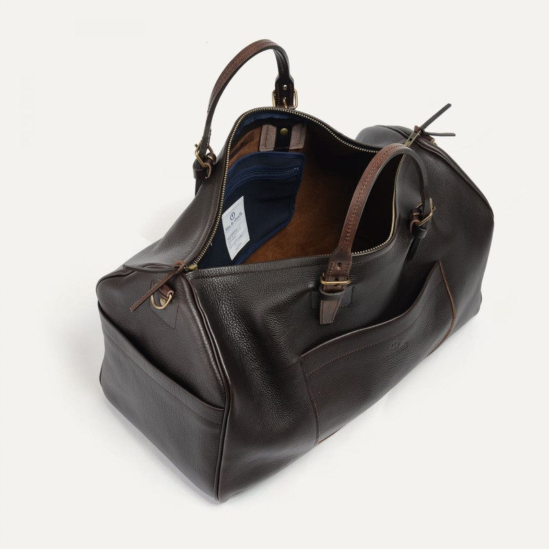 HOBO TRAVEL BAG - DARK BROWN 4