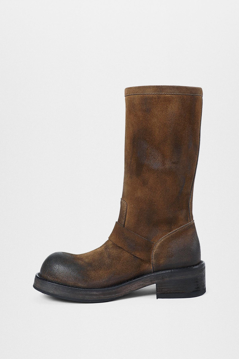 Sarith Engineer Biker Boots with Buckles 11