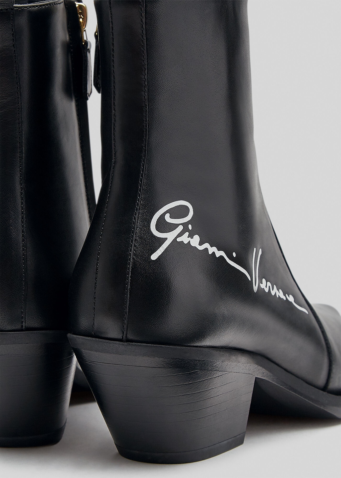 GV Signature Leather Cowboy Boots - 2