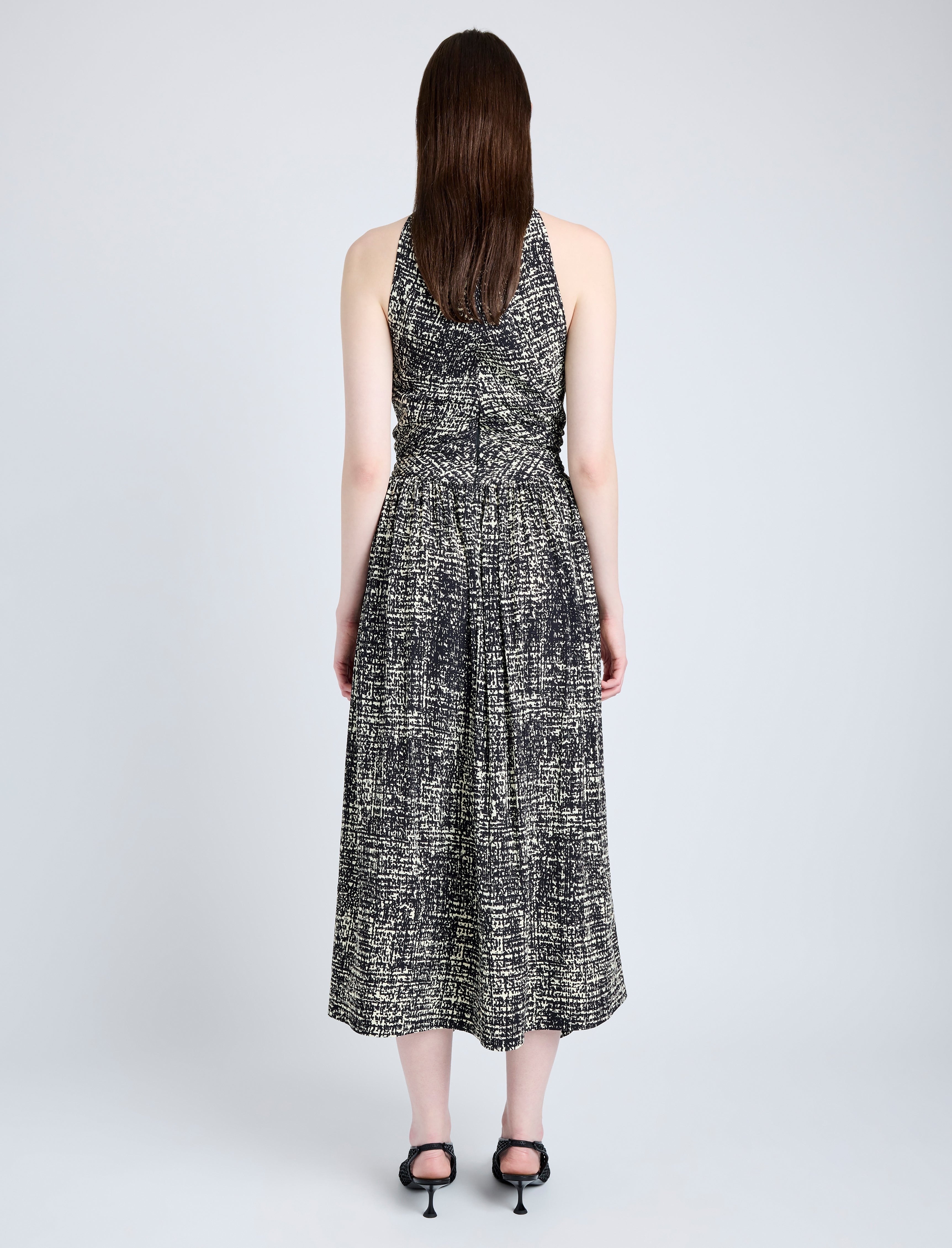 Lola Dress in Printed Viscose Crepe - 4