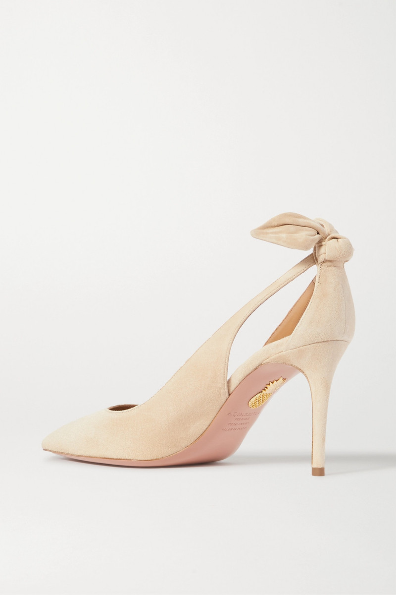 Bow Tie 85 suede pumps 3