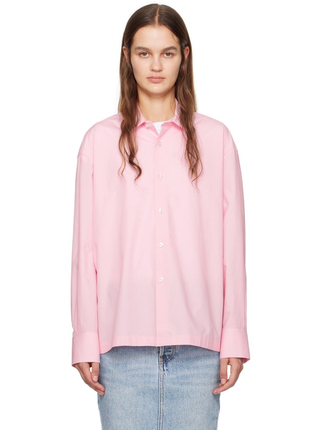Pink Button Up Shirt - 1