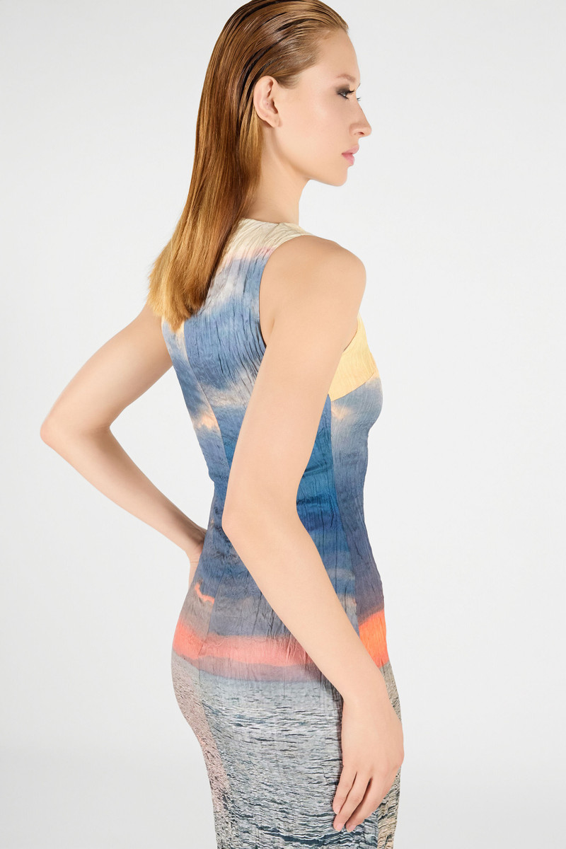 Sunrise Print Long Dress 7
