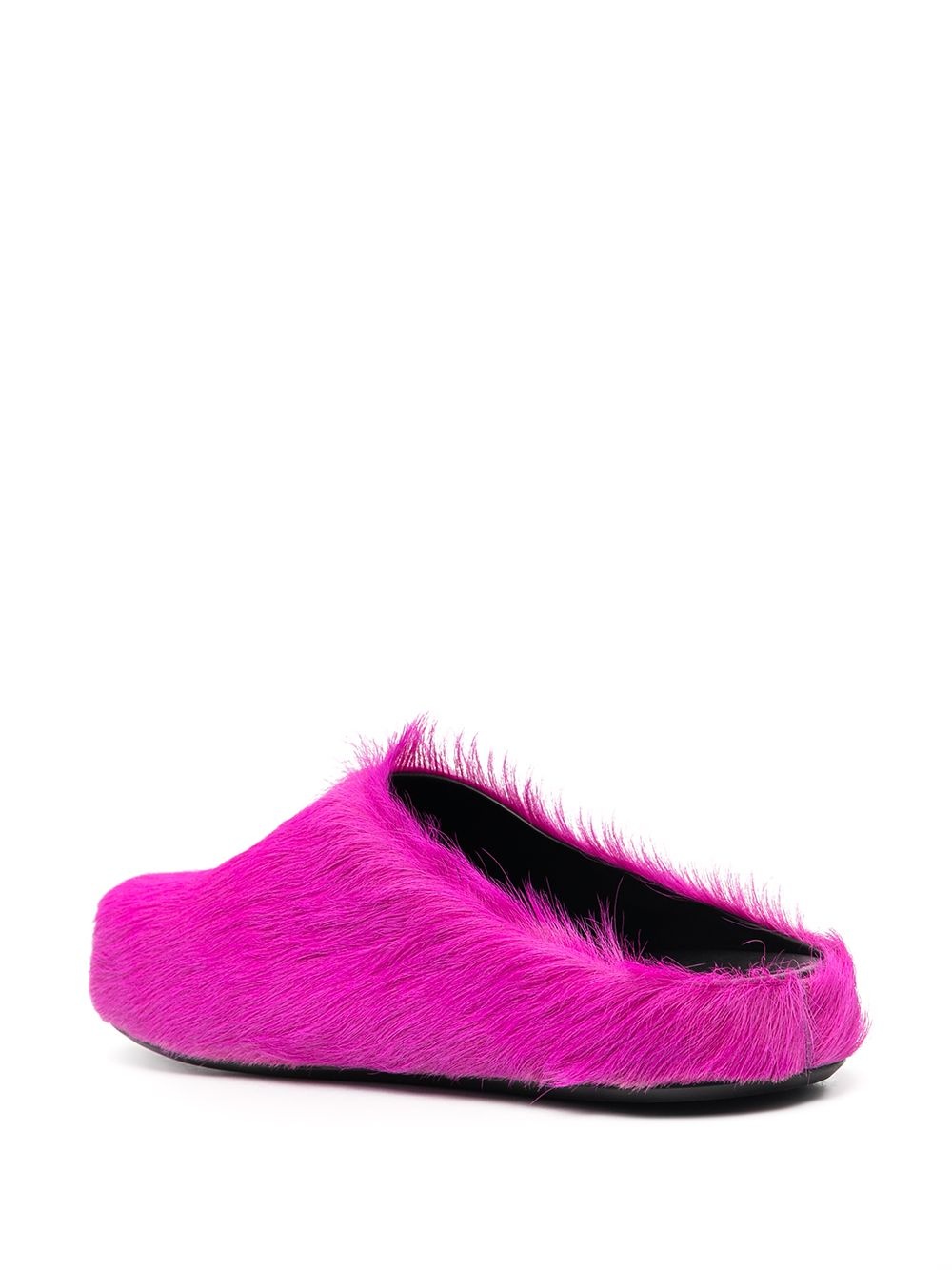 round-toe textured mules - 3