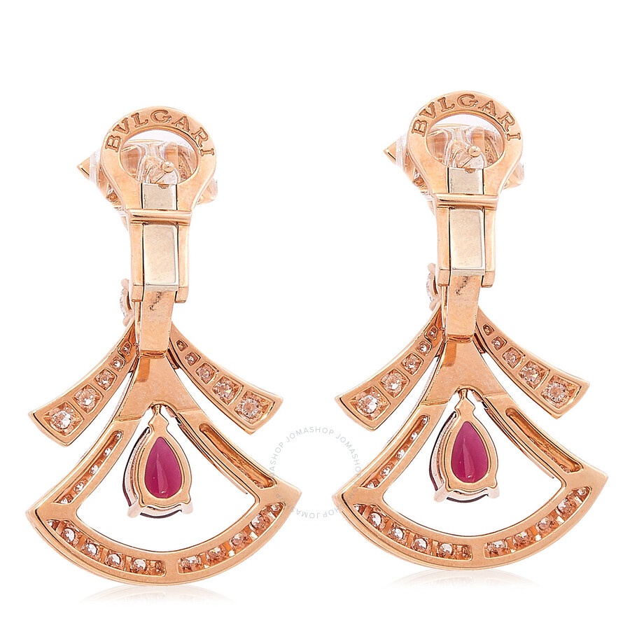Bvlgari Divas' Dream 18 kt Rose Gold Openwork Earrings - 3