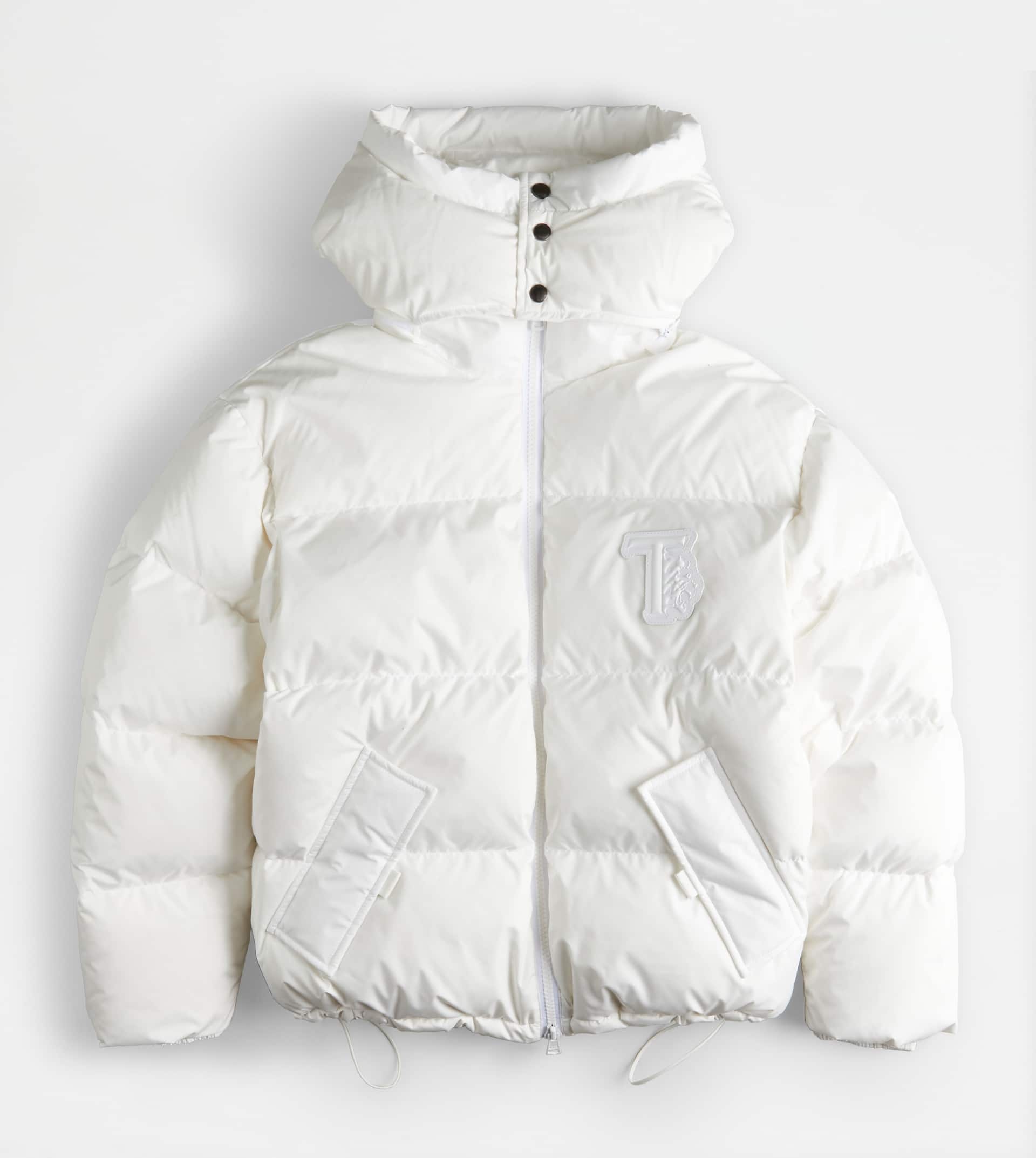 HOODED OVER DOWN JACKET - WHITE - 1
