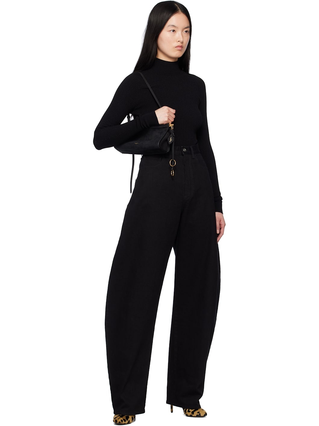 Black 'Le Click' East West Small Bag - 4