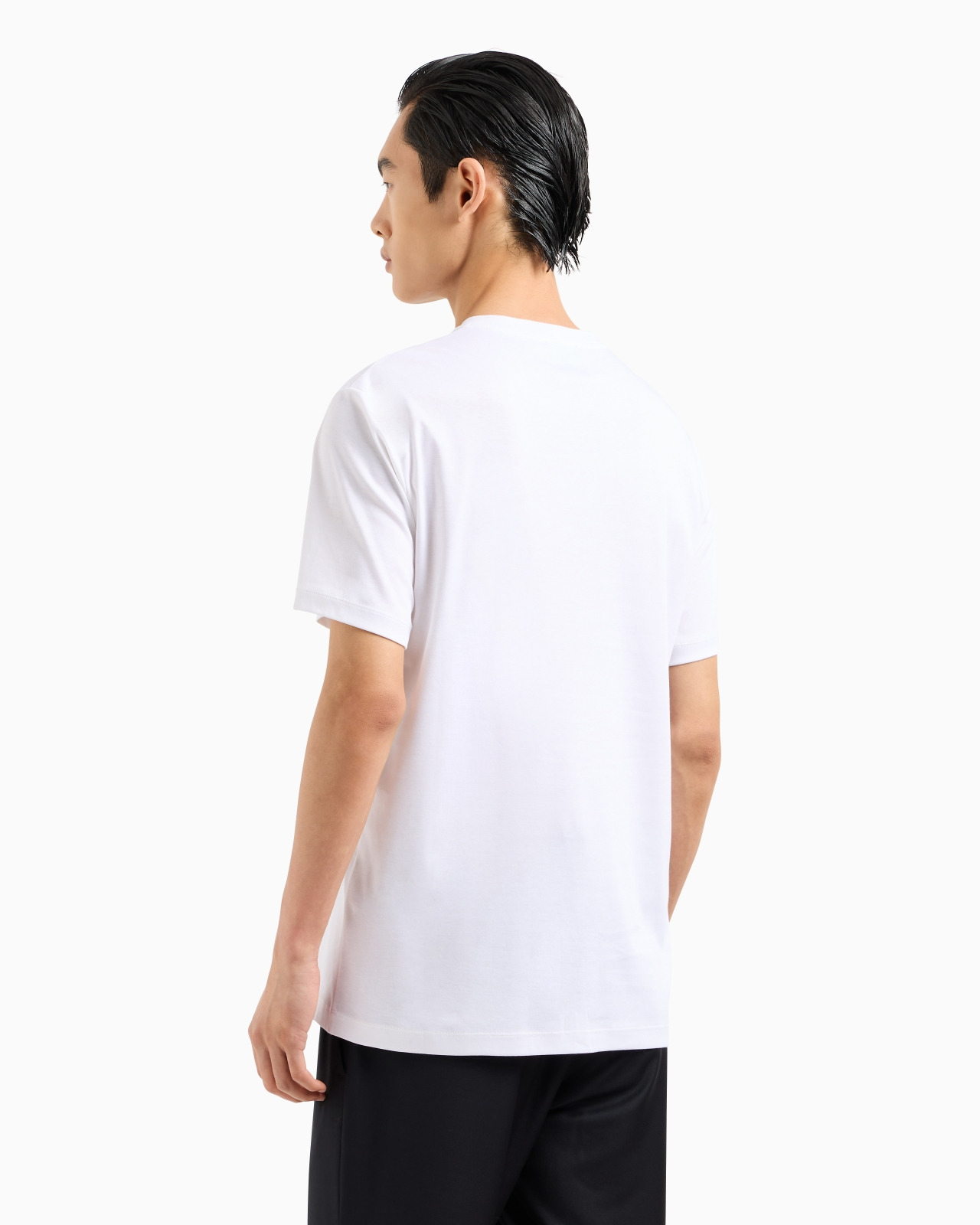 Cotton-interlock T-shirt with embroidered logo - 3