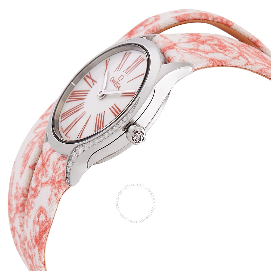 Omega De Ville Quartz Diamond White Dial Ladies Watch 428.17.26.60.04.003 - 2