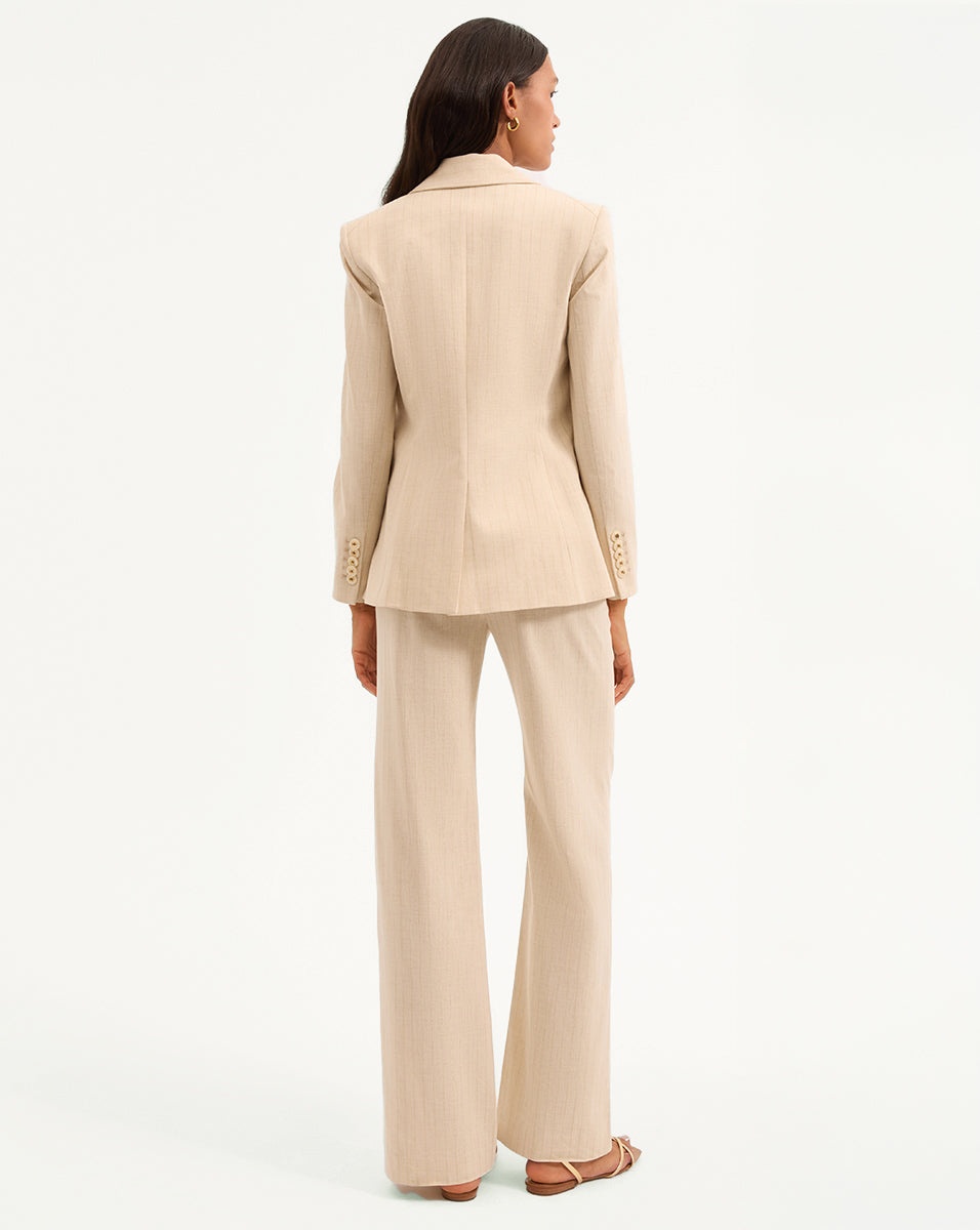 GAYA METALLIC PINSTRIPE DICKEY JACKET - 5