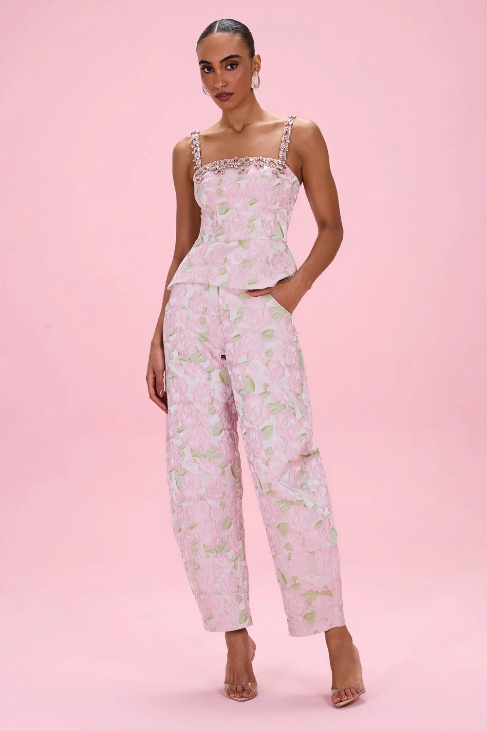 GARDEN JACQUARD CORSET TOP - 1