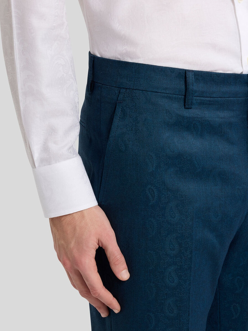 Etro PAISLEY WOOL TROUSERS outlook
